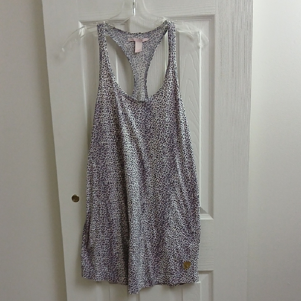 Victoria's Secret Leopard Print Racerback Tank Midi Sleep Dress‎ Size S